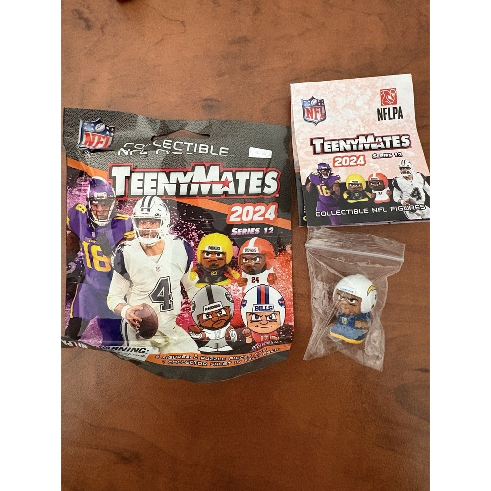 2024 Series 12 Justin Herbert NFL Teenymates 1" Figure RARE 1:256 CHARGERS